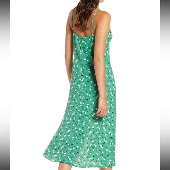 REFORMATION Crimini Dress In Pico Green Floral - Picture 3 of 7